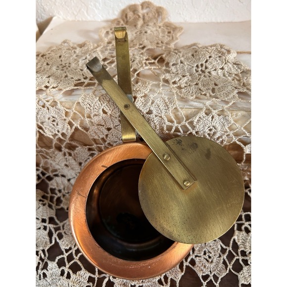 Vintage Sterno Holder Serving Chafing Warmer Candle Holder Bronze Brass Copper - Picture 3 of 6